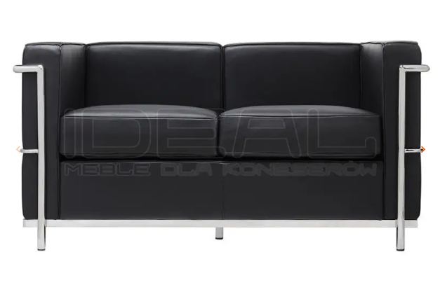 Czarna designerska sofa do biura